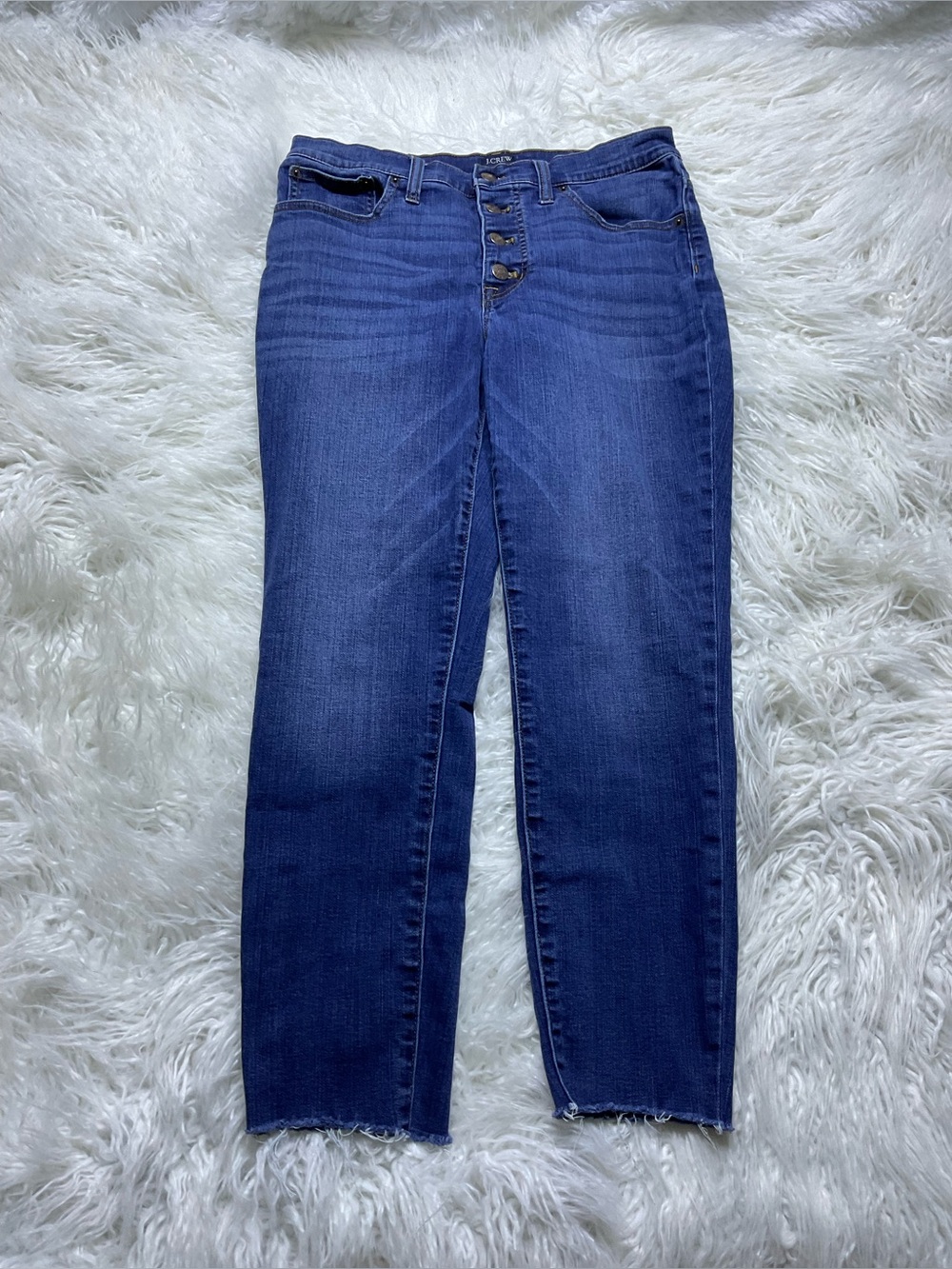 J Crew 9" high rise skinny jean in Windward Wash